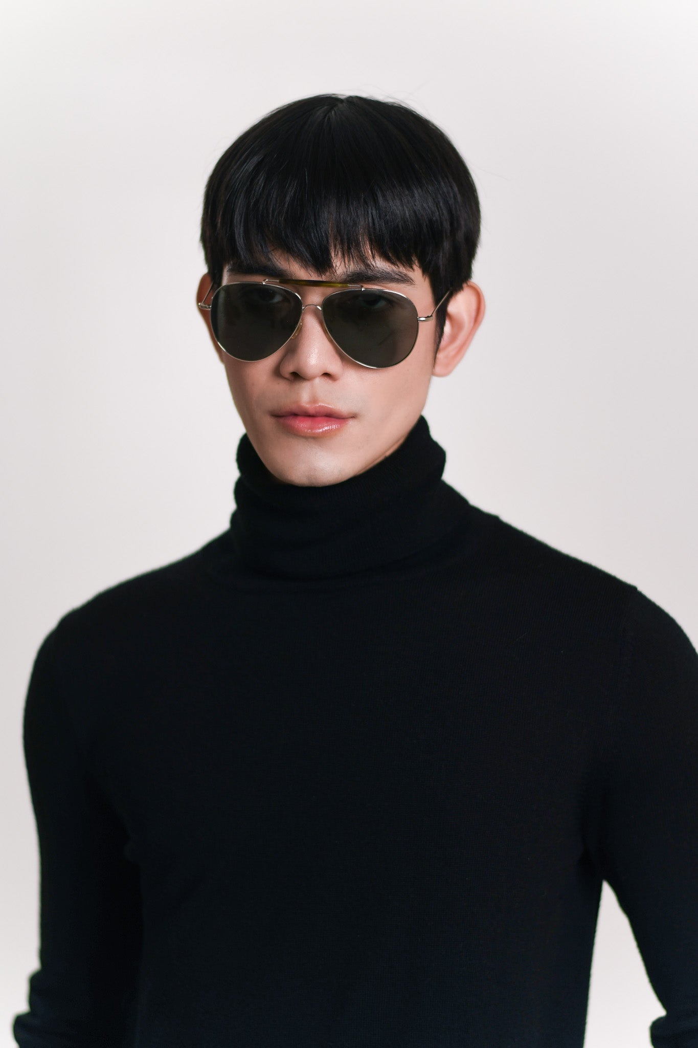 Top BLK DNM Cuello Tortuga